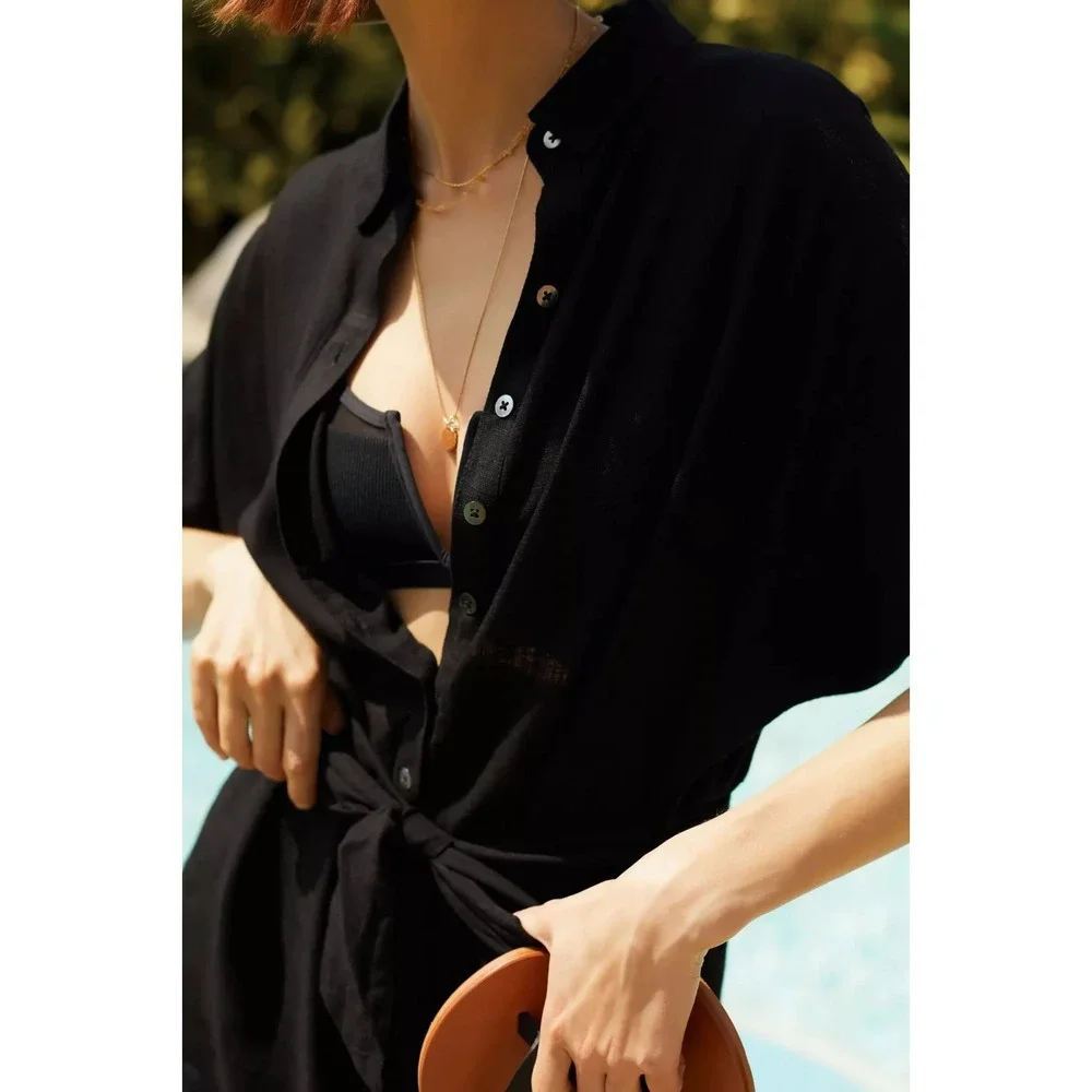 L*Space® (Women's LARGE) Coranado Romper in Black‎ - $130
